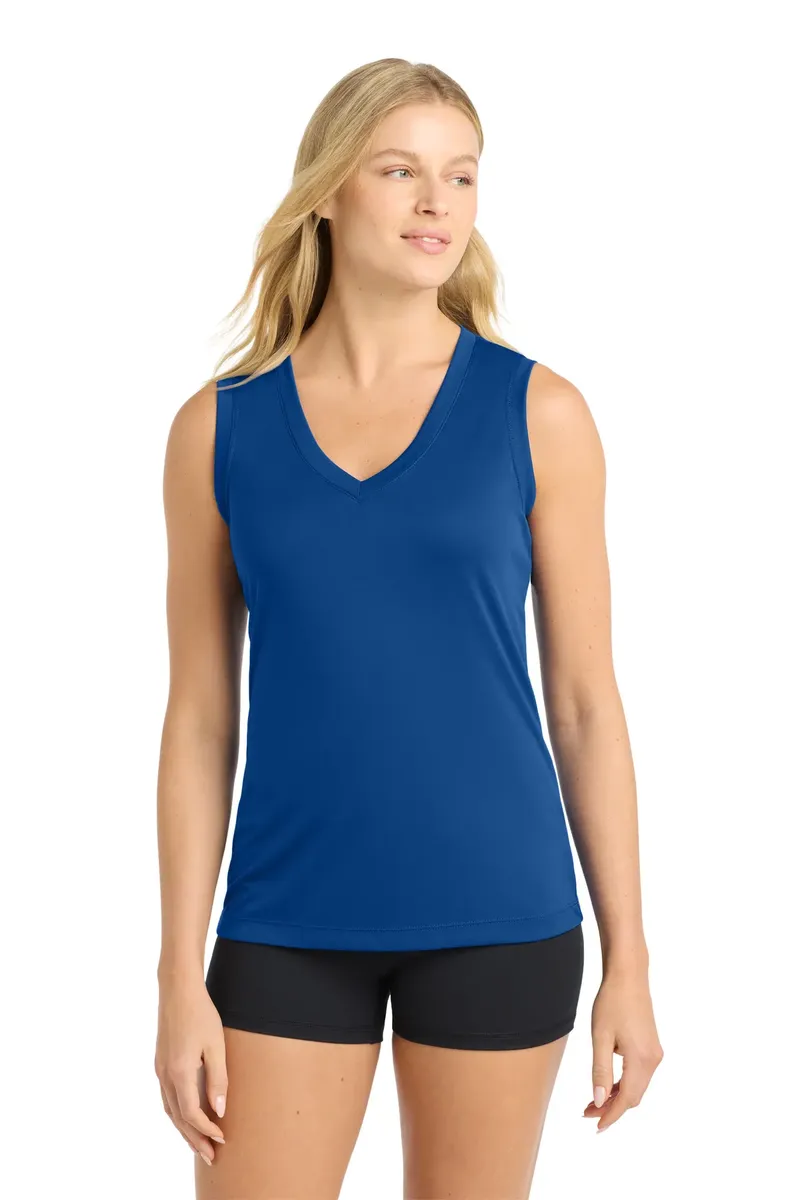 Sport-Tek® Women's Sleeveless PosiCharge® Competitor V-Neck Tee. LST352 - additional view 1