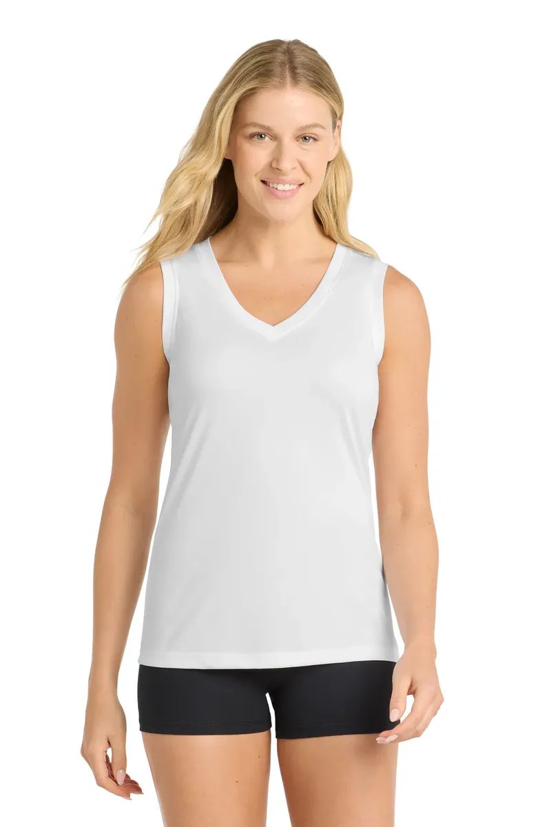 Sport-Tek® Women's Sleeveless PosiCharge® Competitor V-Neck Tee. LST352 - additional view 2