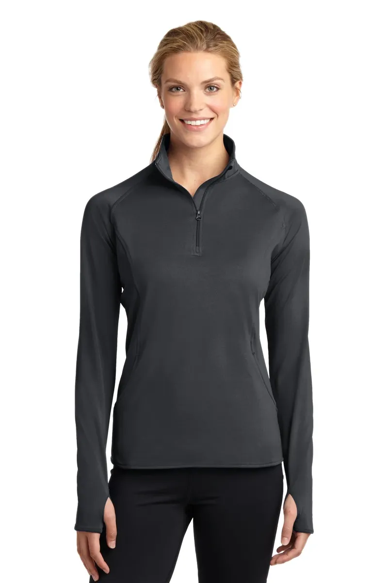 Sport-Tek® Women's Sport-Wick® Stretch 1/4-Zip Pullover. LST850 - additional view 11