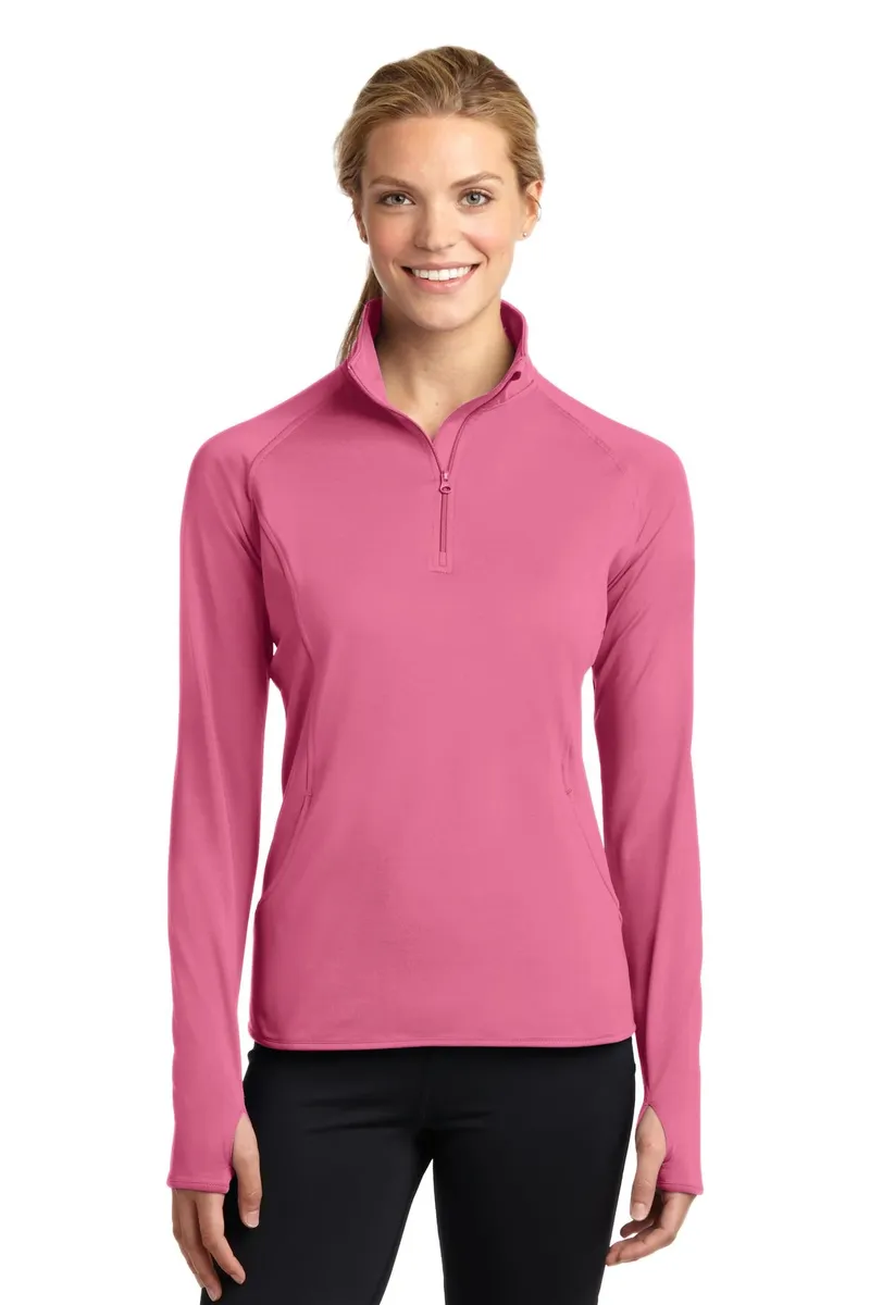 Sport-Tek® Women's Sport-Wick® Stretch 1/4-Zip Pullover. LST850 - additional view 6