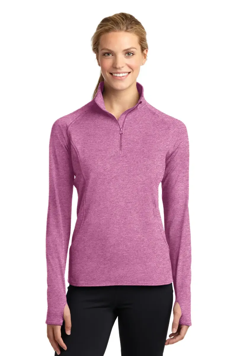 Sport-Tek® Women's Sport-Wick® Stretch 1/4-Zip Pullover. LST850 - additional view 7