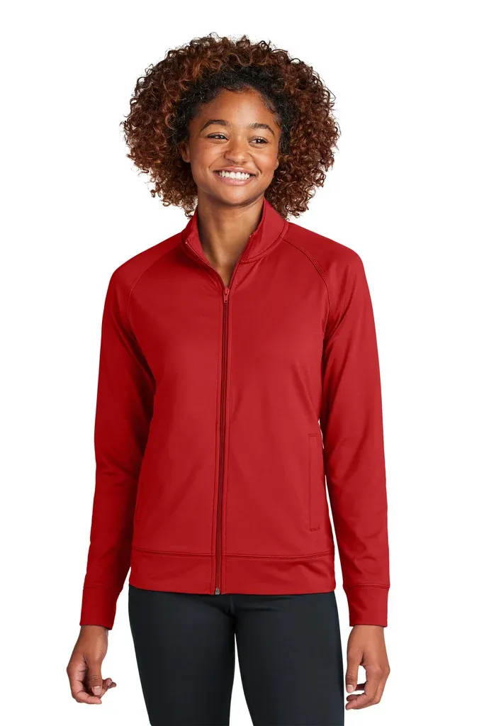Sport-Tek® Women's Sport-Wick® Stretch Full-Zip Cadet Jacket LST857 - additional view 1