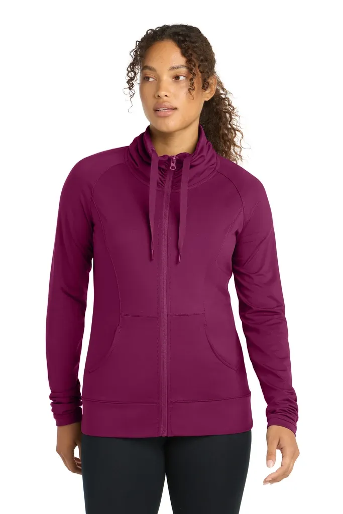 Sport-Tek® Women's Sport-Wick® Stretch Full-Zip Jacket. LST852 - additional view 2