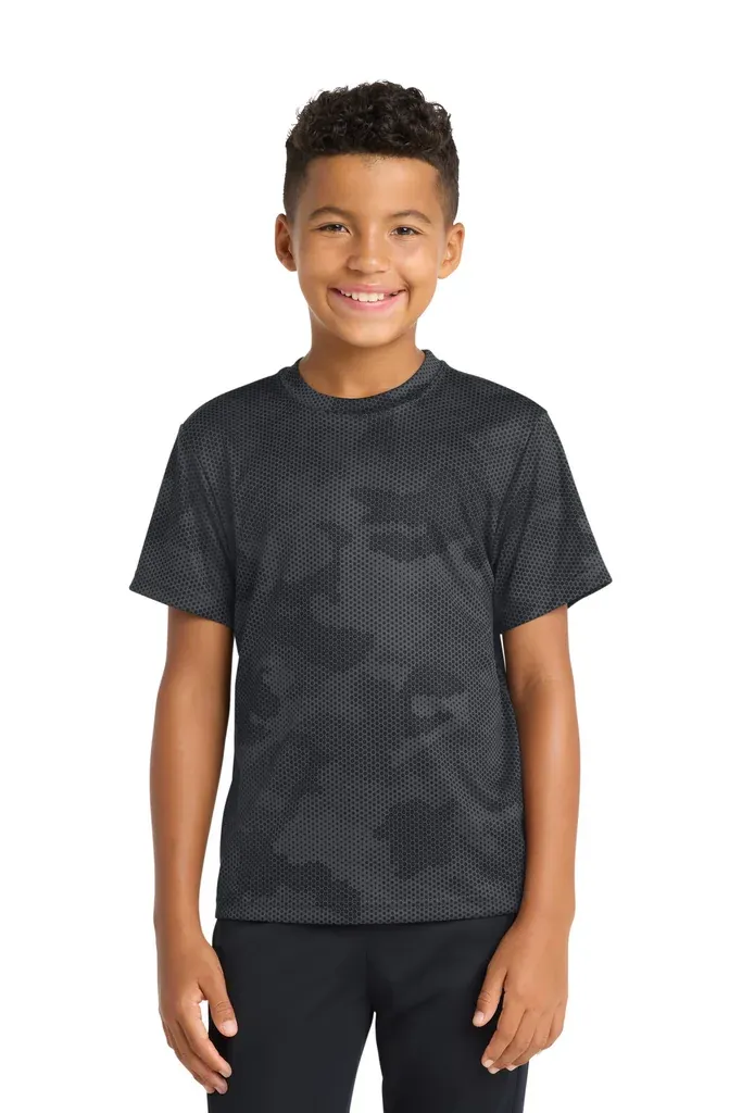 Sport-Tek® Youth CamoHex Tee. YST370 - additional view 4