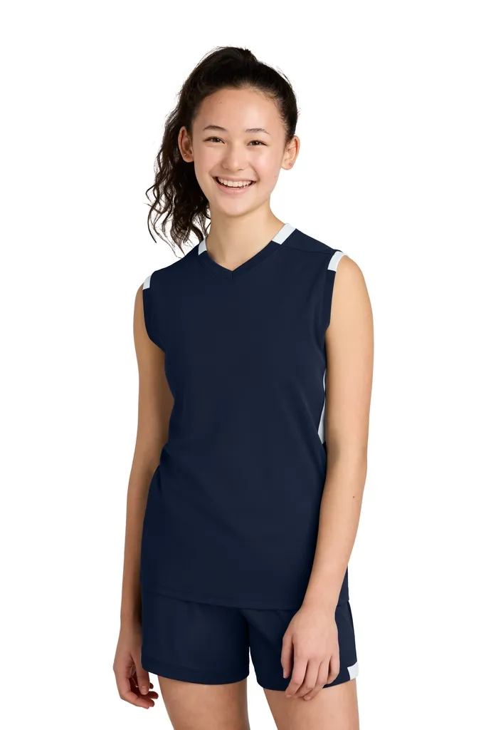 Sport-Tek® Youth Club Sleeveless V-Neck YST441 - additional view 1