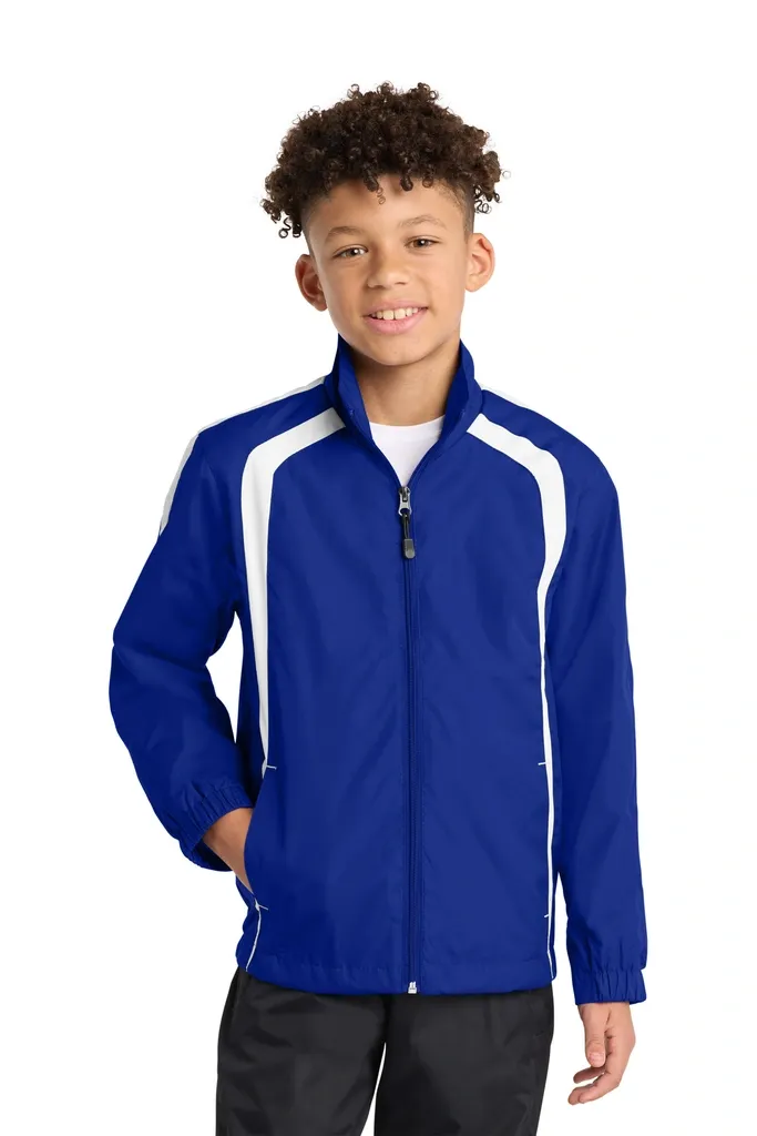 Sport-Tek® Youth Colorblock Raglan Jacket. YST60 - additional view 5