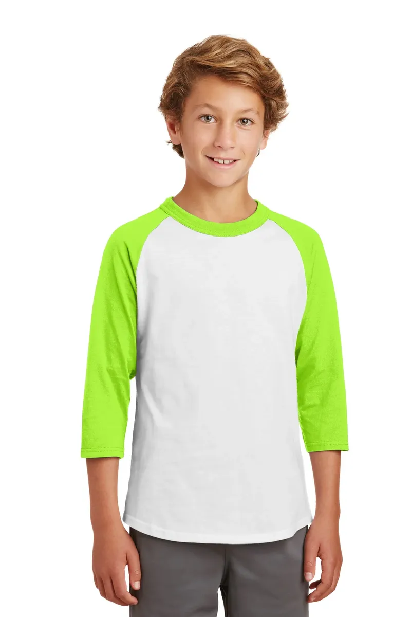 Sport-Tek® Youth Colorblock Raglan Jersey.  YT200 - additional view 4
