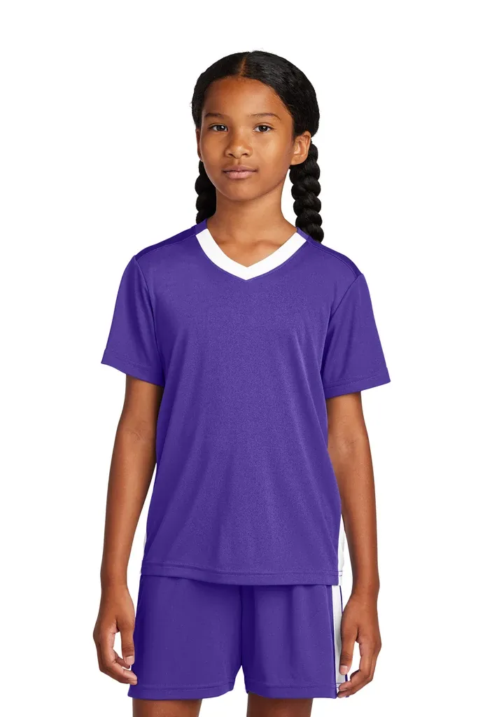 Sport-Tek® Youth Competitor United V-Neck YST101 - additional view 2