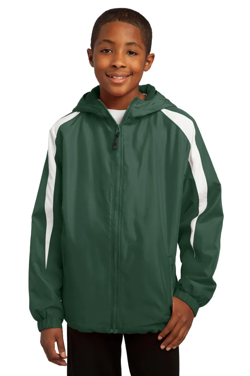 Sport-Tek® Youth Fleece-Lined Colorblock Jacket. YST81 - additional view 2