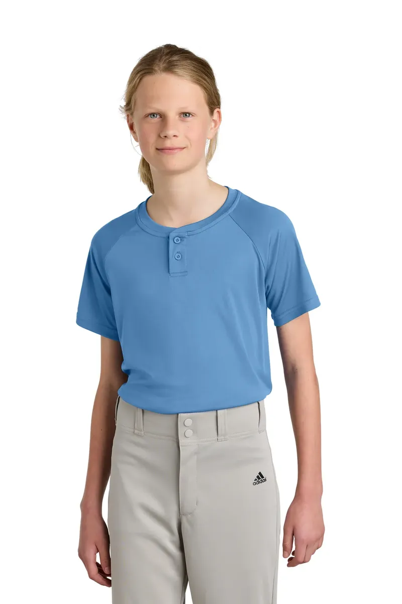 Sport-Tek® Youth PosiCharge® Competitor 2-Button Henley YST359 - additional view 1