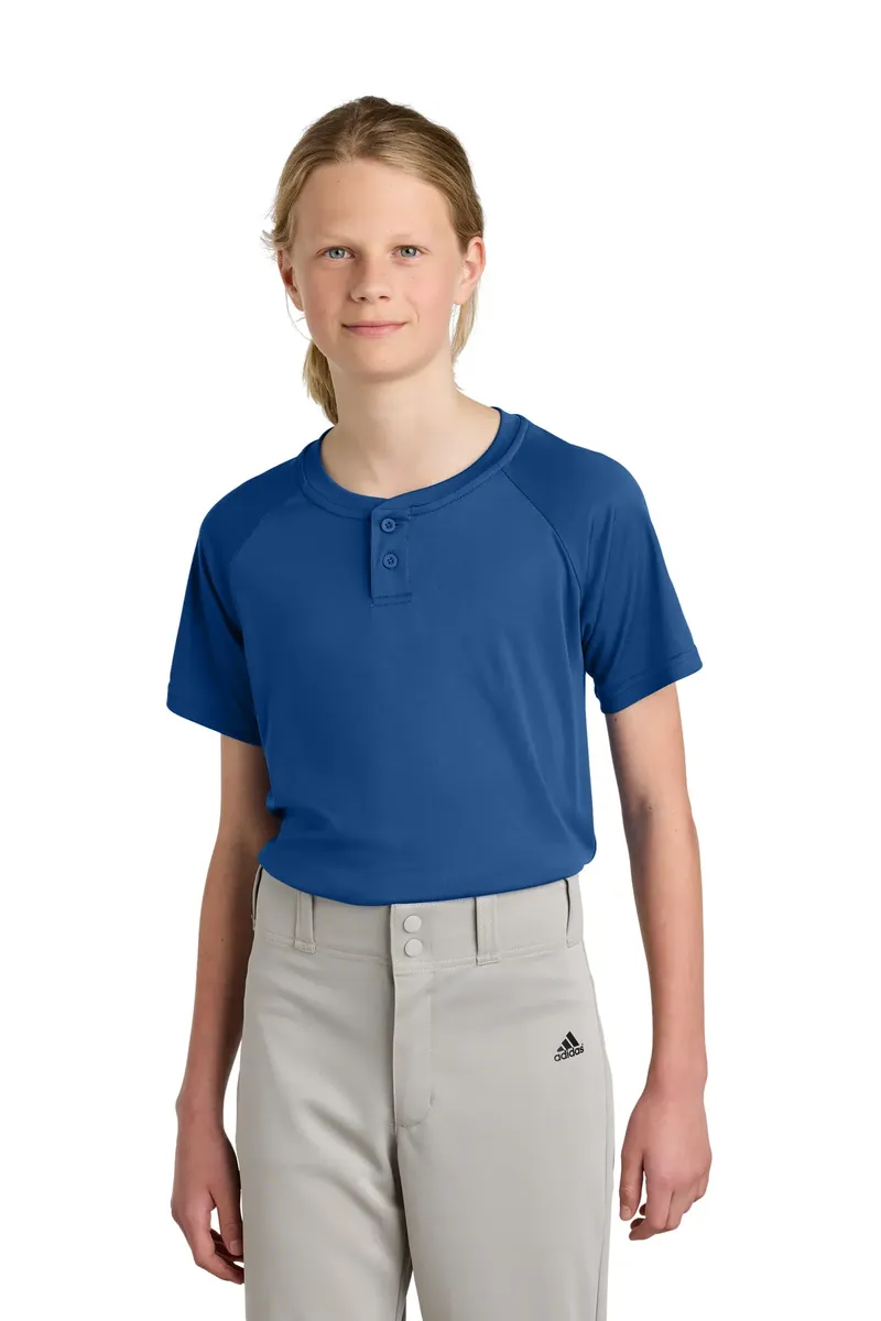 Sport-Tek® Youth PosiCharge® Competitor 2-Button Henley YST359