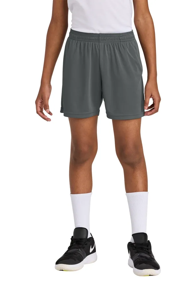 Sport-Tek® Youth PosiCharge® Competitor 5  Pocketed Short YST349P - additional view 1