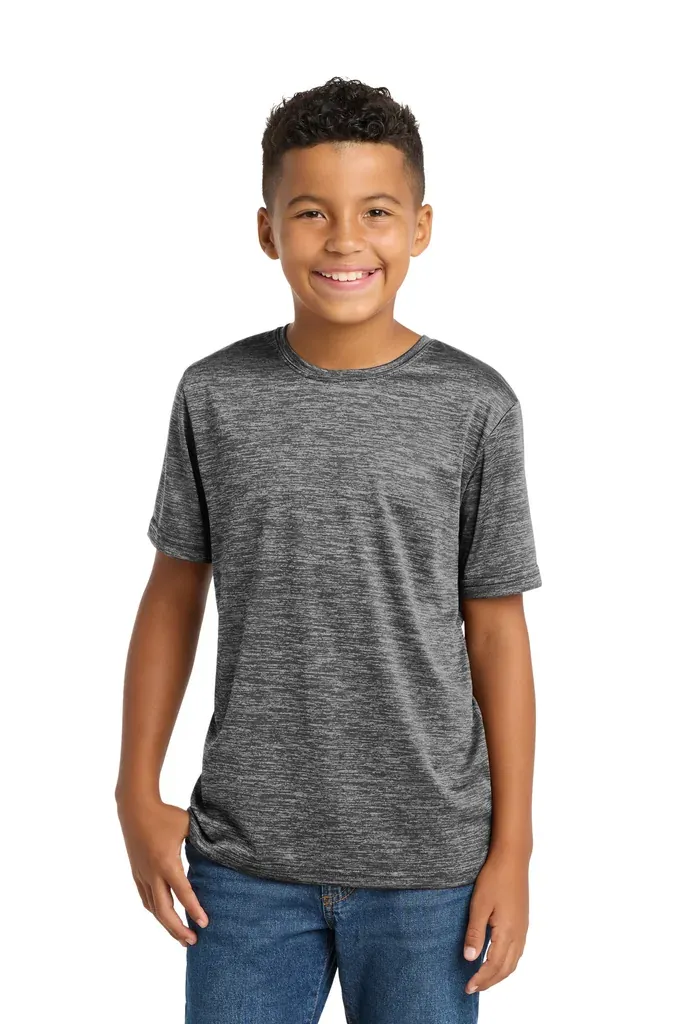 Sport-Tek® Youth PosiCharge® Electric Heather Tee. YST390 - additional view 2