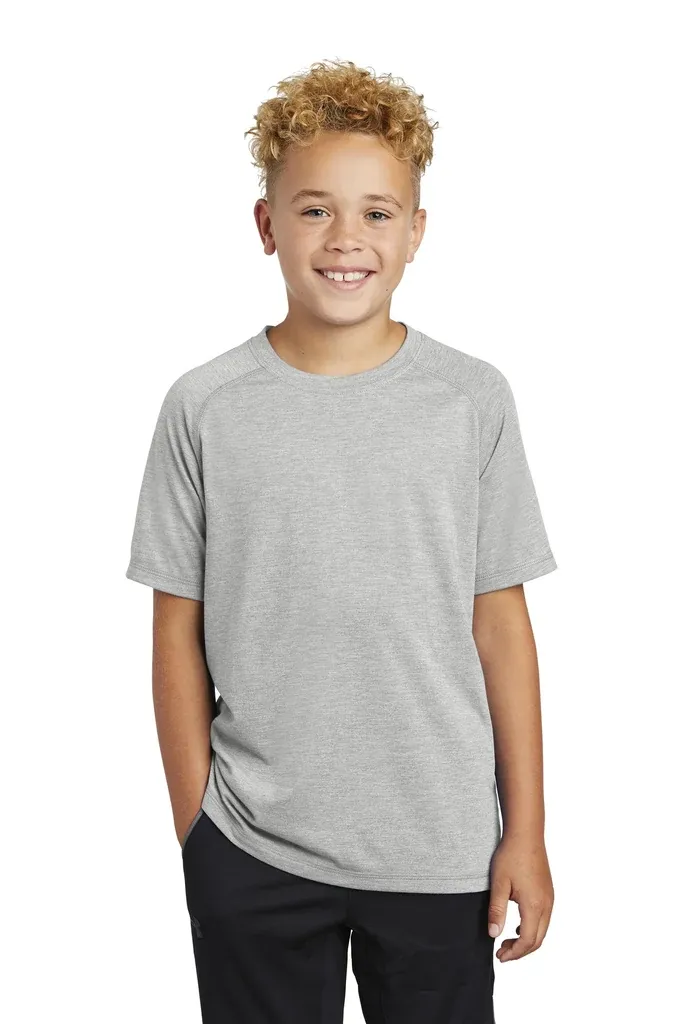 Sport-Tek ® Youth PosiCharge ® Tri-Blend Wicking Raglan Tee. YST400 - additional view 2