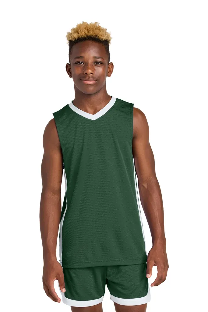 Sport-Tek® Youth Rival Basketball Rev Jersey YST900 - additional view 1
