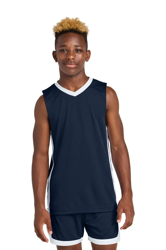 Sport-Tek® Youth Rival Basketball Rev Jersey YST900 - additional view 2