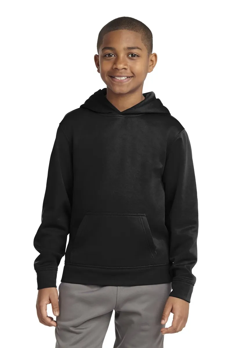 Sport-Tek® Youth Sport-Wick® Fleece Hooded Pullover. YST244 - additional view 2