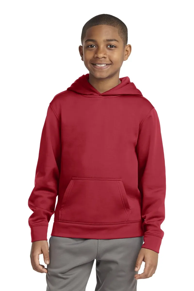 Sport-Tek® Youth Sport-Wick® Fleece Hooded Pullover. YST244 - additional view 1