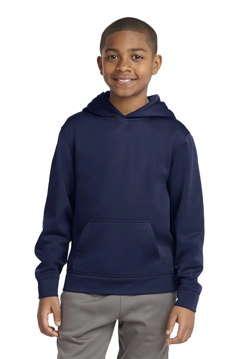 Sport-Tek® Youth Sport-Wick® Fleece Hooded Pullover. YST244 - additional view 3