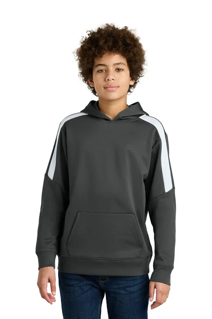Sport-Tek® Youth Sport-Wick® Fleece United Pullover Hoodie YST255 - additional view 1