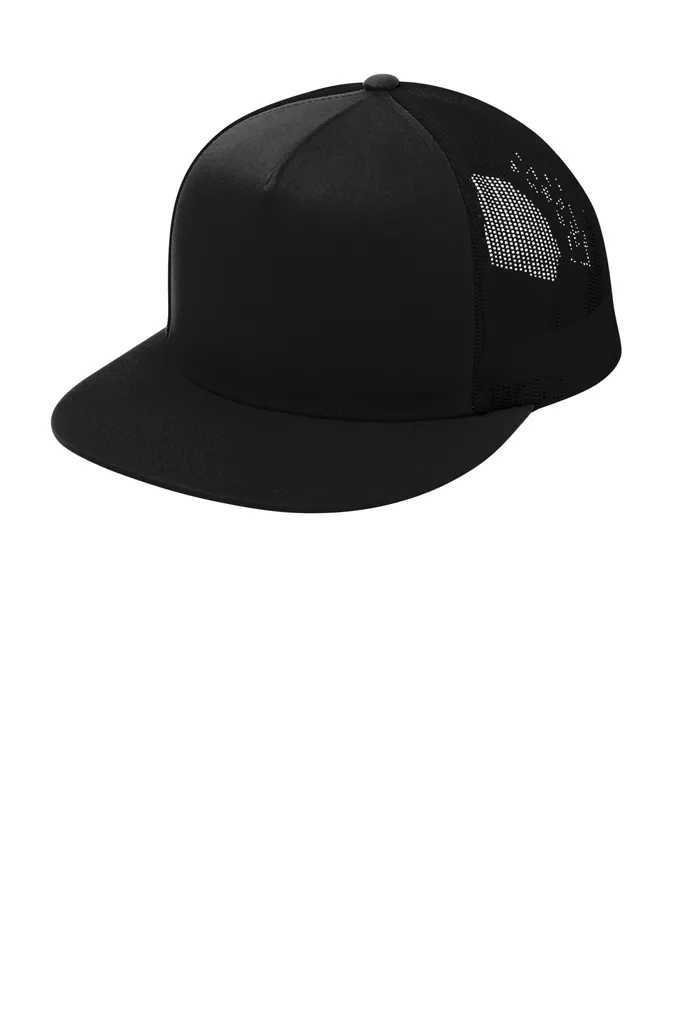 Sport-Tek® YP Classics ® 5-Panel Classic Trucker Mesh Back Cap. STC38 - additional view 3