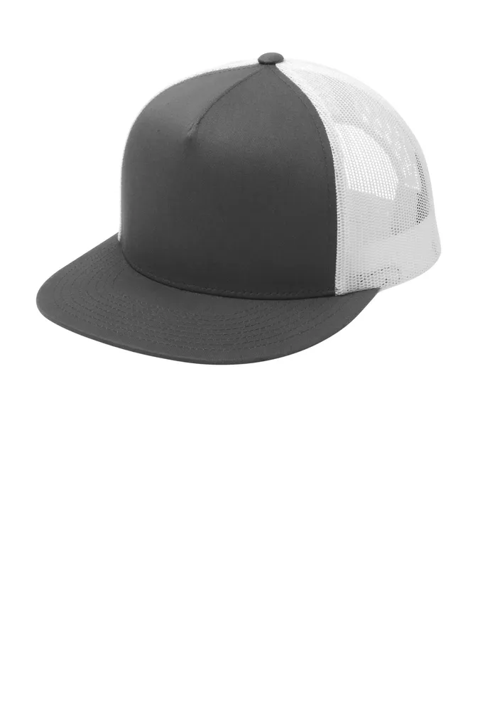 Sport-Tek® YP Classics ® 5-Panel Classic Trucker Mesh Back Cap. STC38 - additional view 6