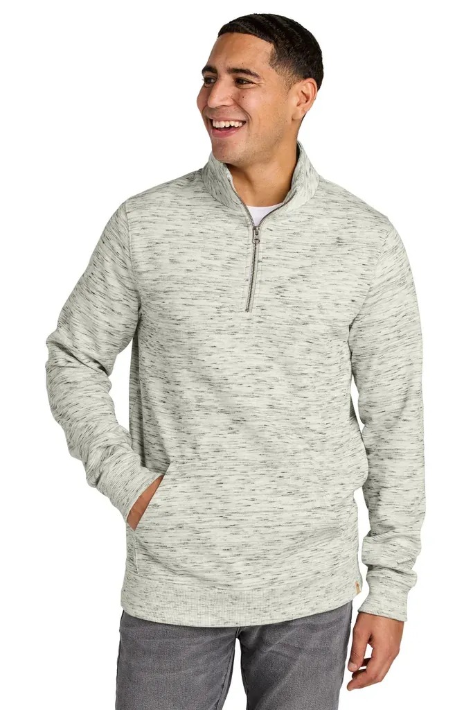 DISCONTINUED tentree® Space Dye Fleece 1/4-Zip TTCM6107 - additional view 1