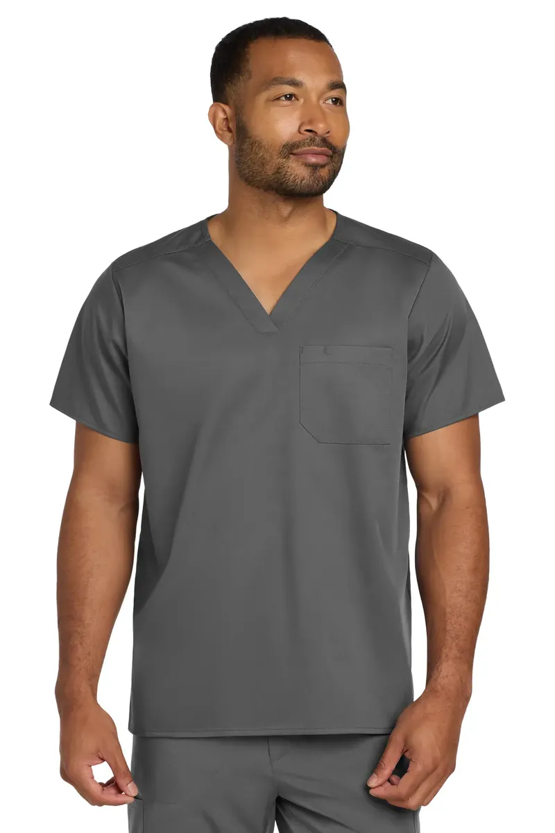 Wink® Unisex WorkFlex Chest Pocket V-Neck Top WW3160 - additional view 6