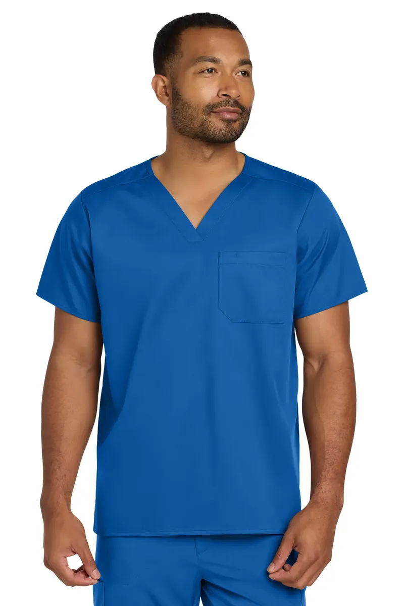Wink® Unisex WorkFlex Chest Pocket V-Neck Top WW3160 - additional view 1