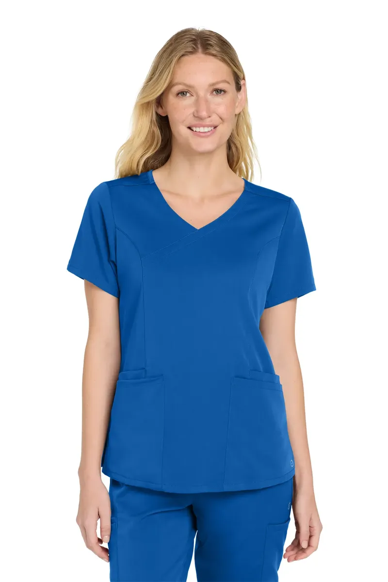Wink® Women's Premiere Flex Mock Wrap Top WW4268 - additional view 5