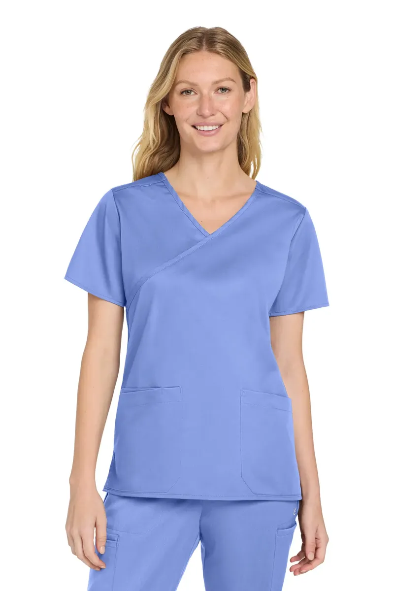 Wink® Women's WorkFlex Mock Wrap Top WW4760 - additional view 2