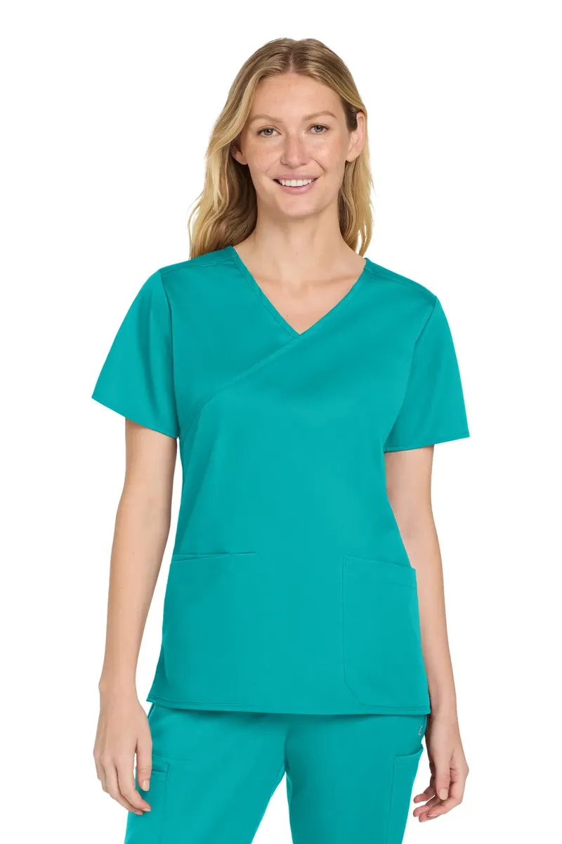 Wink® Women's WorkFlex Mock Wrap Top WW4760 - additional view 7